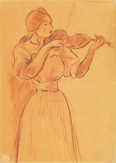 Die Geige, 1894 von Berthe Morisot